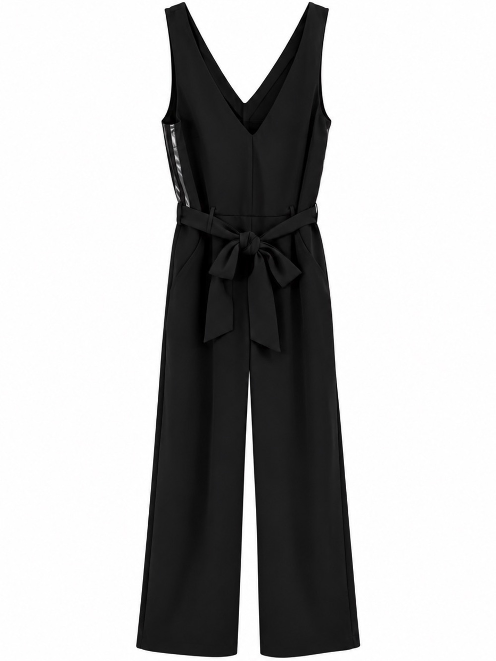 A New Day V-Neck Jumpsuit with Waist Tie size Large